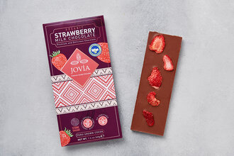 Çilekli & Sütlü Organik Çikolata 40 g