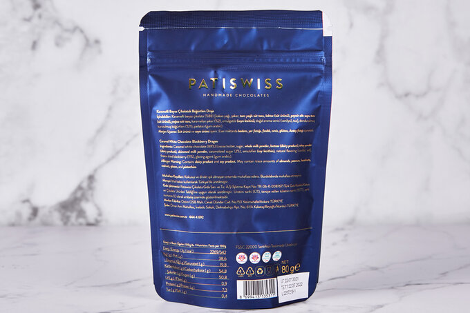 Dolce Karamel Çikolatalı Böğürtlen Draje 80 g
