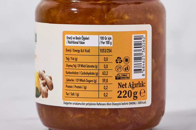 Zencefilli Limon Marmelatı 220 g