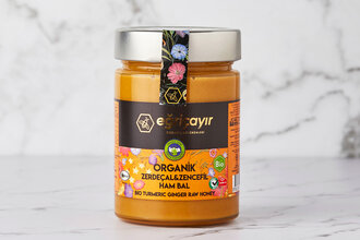 Organik Zerdeçal Zencefil Ham Bal 415 g