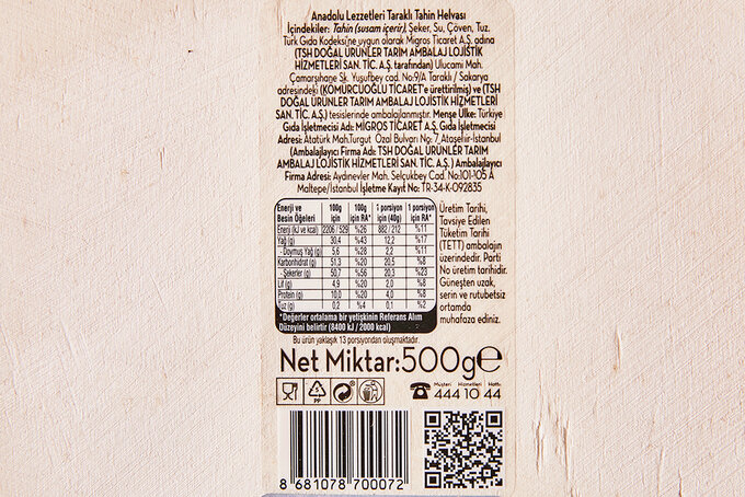 Taraklı Tahin Helvası 500 g