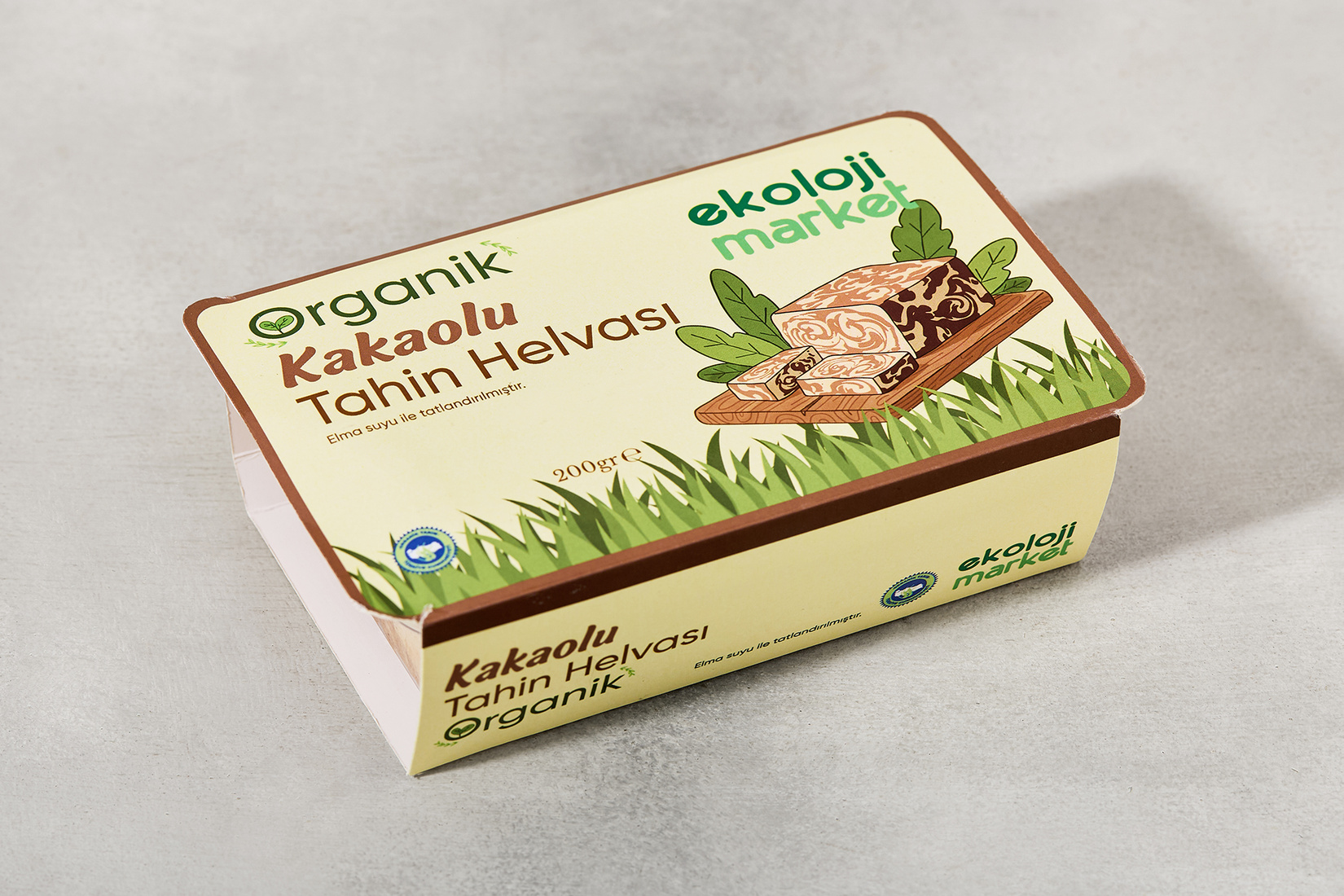 Organik Kakao Tahin Helvası 200 g | Tazedirekt