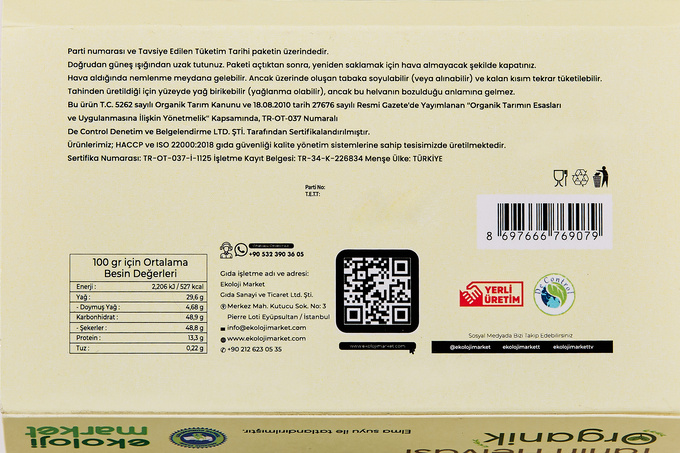 Organik Kakao Tahin Helvası 200 g