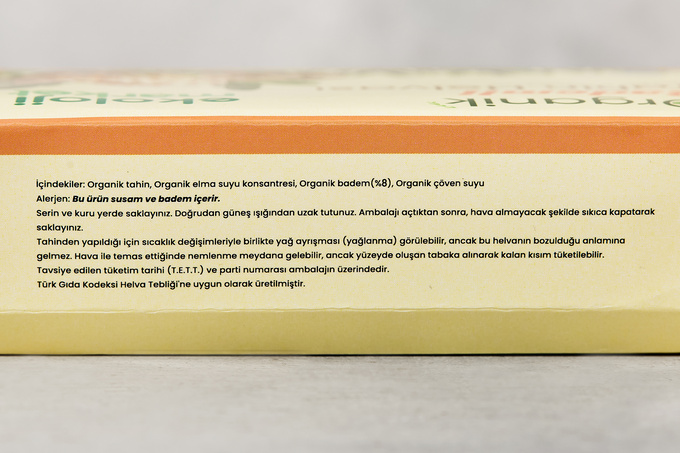 Organik Tahin Helvası Bademli 200 g