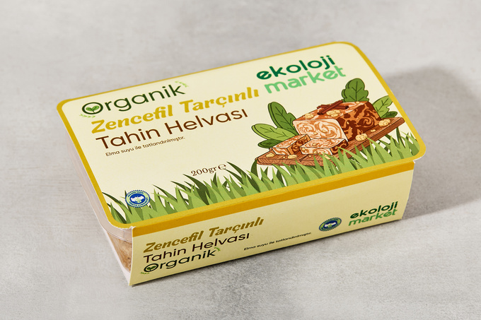 Organik Tahin Helvası Zencefilli 200 g