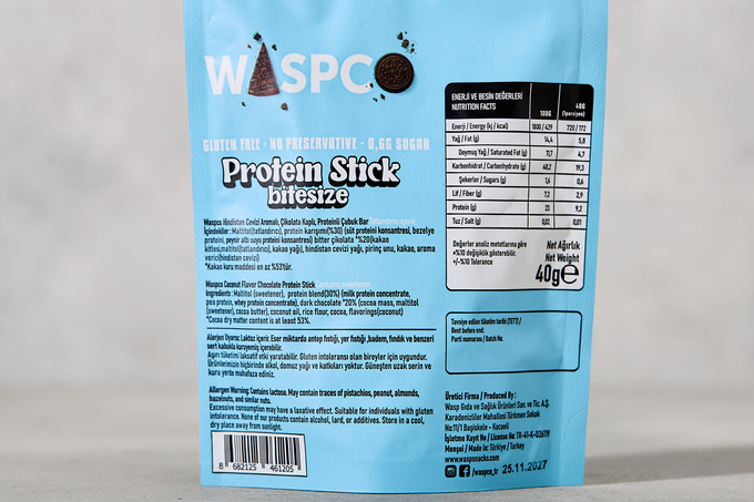 Protein Stick (Hindistan Cevizi Aromalı) 40 g