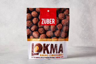 Kakao Çekirdekli Çifte Kavrulmuş Fındık Ezmeli Meyve Topu