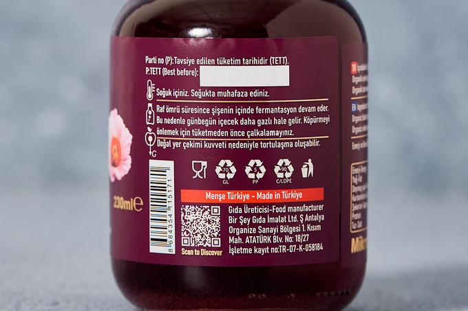 Hibiskus Karkade Su Kefiri 230 ml