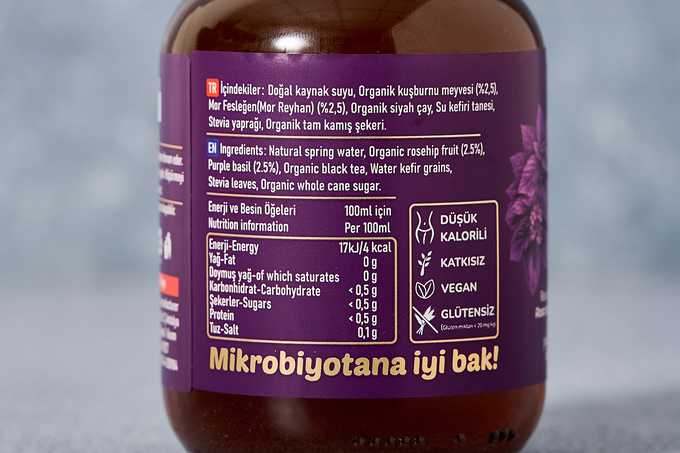 Kuşburnu Mor Reyhan Su Kefiri 230 ml