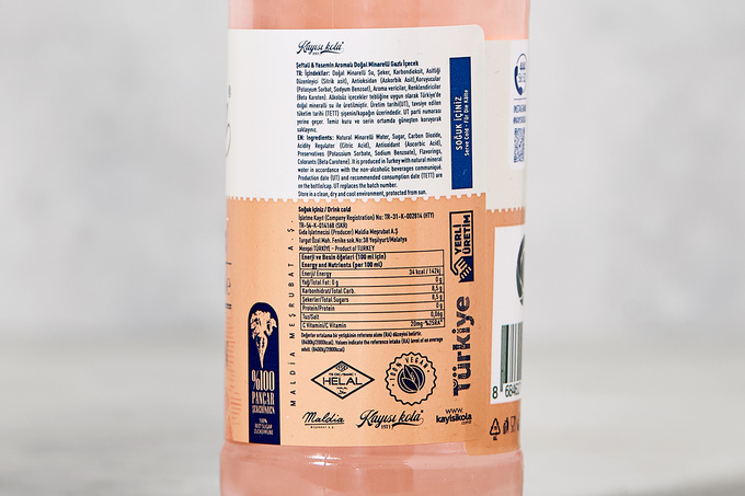 Şeftali & Yasemin Aromalı Gazoz 250 ml