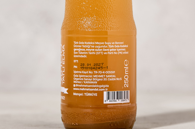 %100 Ekşi Elma Suyu 250 ml