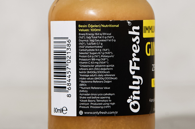 Immunity Shot Ginger Zencefil 80 ml