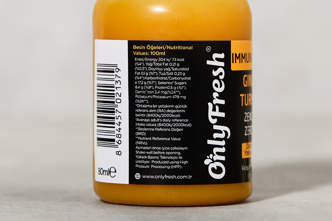 Immunity Shot Zencefil & Zerdeçal 80 ml