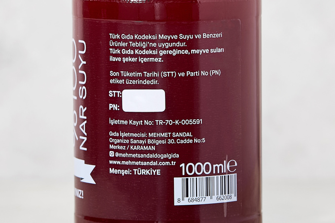% 100 Nar Suyu 1 L