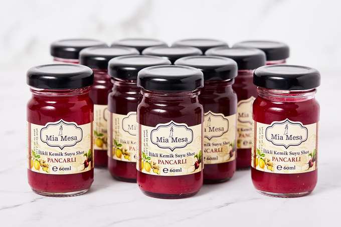 İlikli Kemik Suyuna Pancar Shot Set 12x60 ml