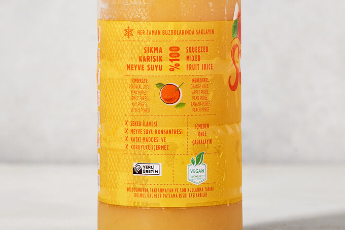 Armut, Şeftali, Elma, Portakal ve Muz Suyu 250 ml