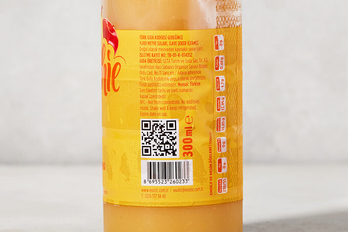 Armut, Şeftali, Elma, Portakal ve Muz Suyu 250 ml