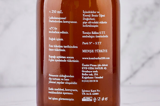 Bergamotlu Kombucha 250 ml