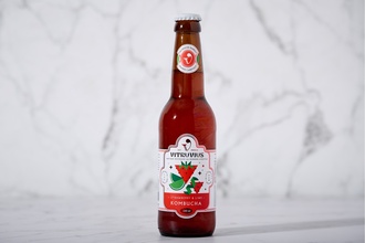 Çilek ve Misket Limonlu Kombucha (Fermente Çay) 330 ml