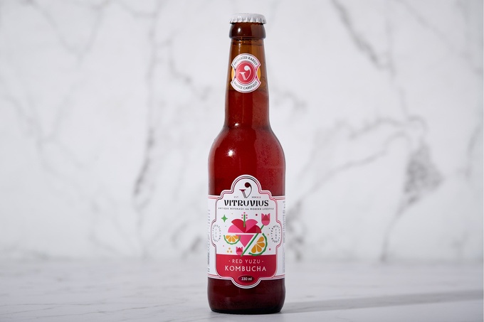 Red Yuzu Kombucha (Yuzulu Fermente Çay) 330 ml