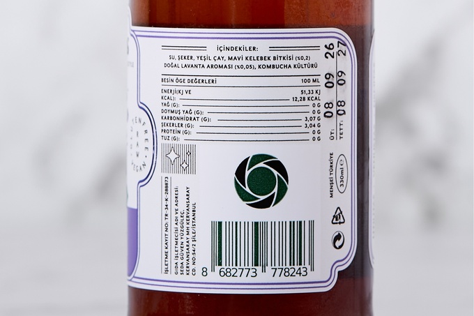 Lavantalı Kombucha (Fermente Çay) 330 ml