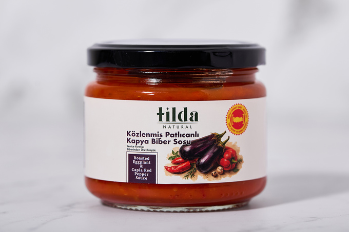Közlenmiş Patlıcanlı Kapya Biber Sosu 300 g