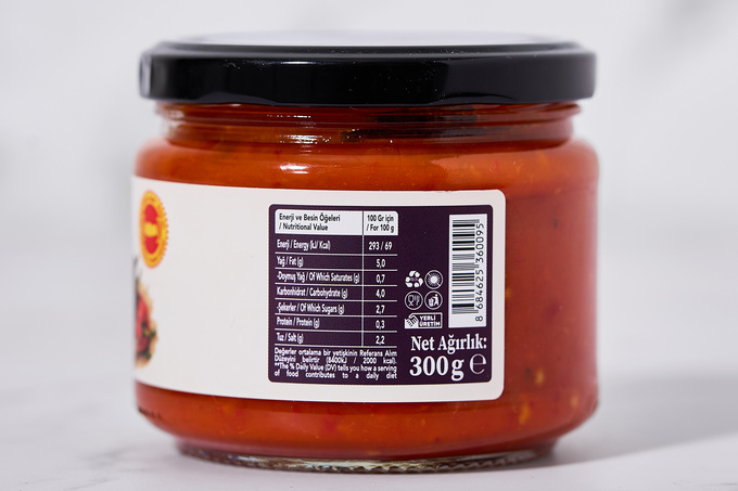 Közlenmiş Patlıcanlı Kapya Biber Sosu 300 g