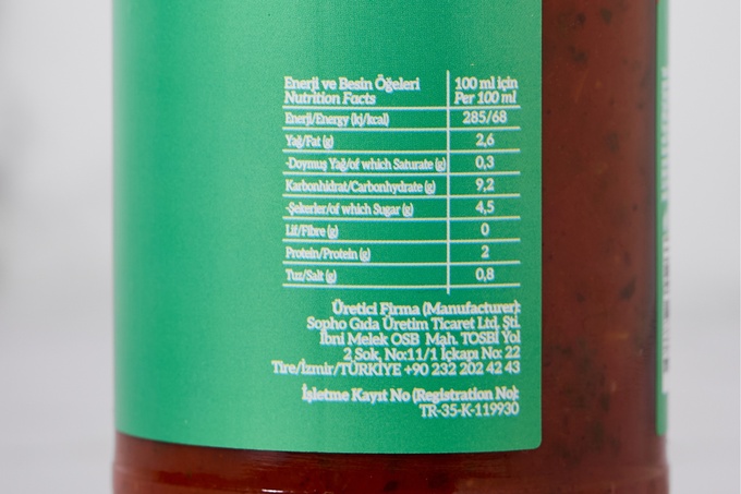 Fesleğenli Domates Makarna Sosu 340 g