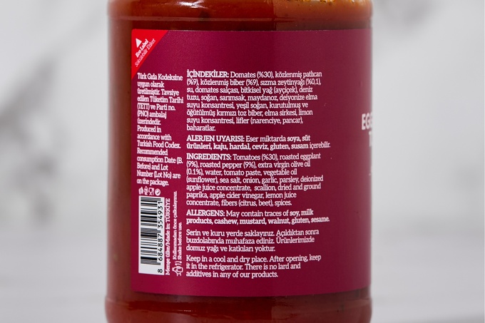 Köz Patlıcanlı ve Köz Biberli Makarna Sosu 340 g