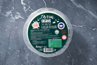 Organik Tam Yağlı Taze Kaşar Peyniri 400 g