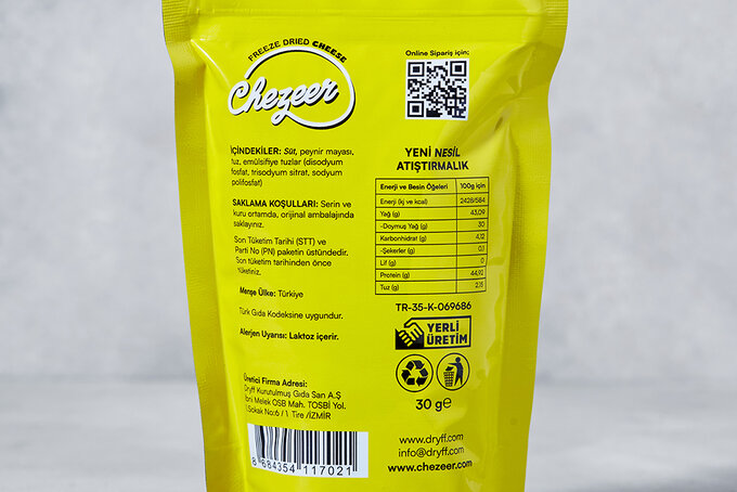 Peynir Cipsi Üçgen (Dondurularak Kurutulmuş) 30 g