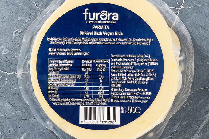 Parmita Bitkisel Bazlı Vegan Gıda 250 g