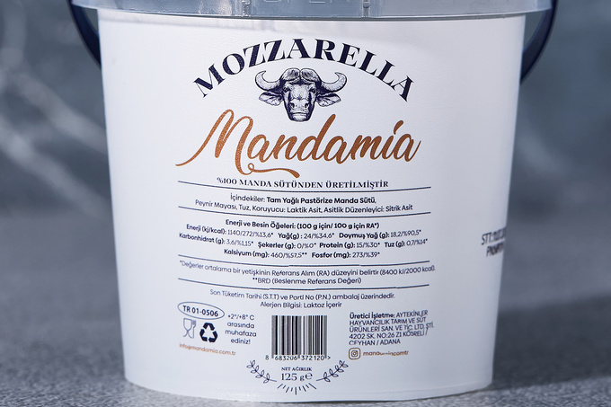 %100 Manda Mozzarella Peyniri 125 g