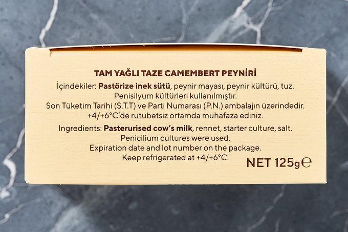 Camembert Peyniri Teneke Kutu 125 g