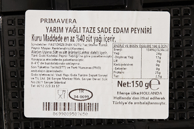 Sade Edam Peyniri 150 g