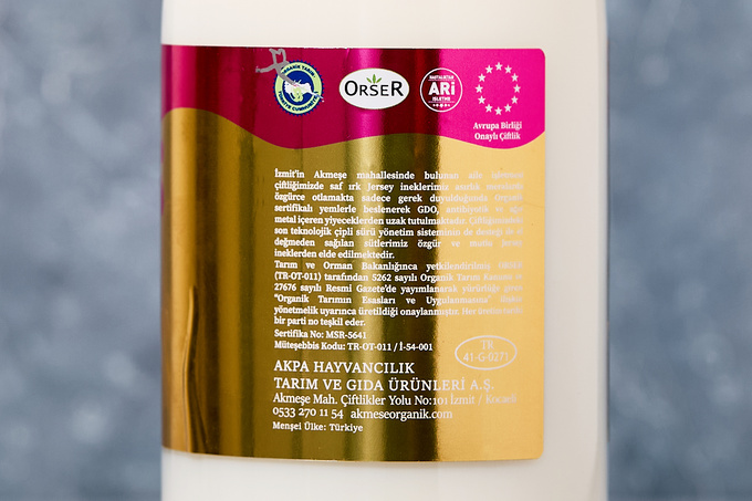 Gold Organik Pastörize Jersey Sütü 1 L