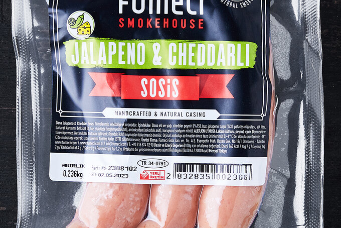 Sosis Jalapeno Biber & Cheddar Peynirli 300 g