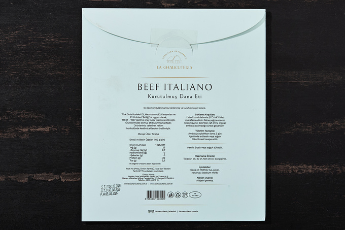 Beef Italiano Kurutulmuş Dana Eti 80 g