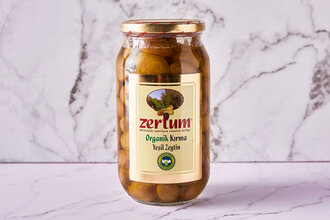 Organik Kırma Yeşil Zeytin 1 kg