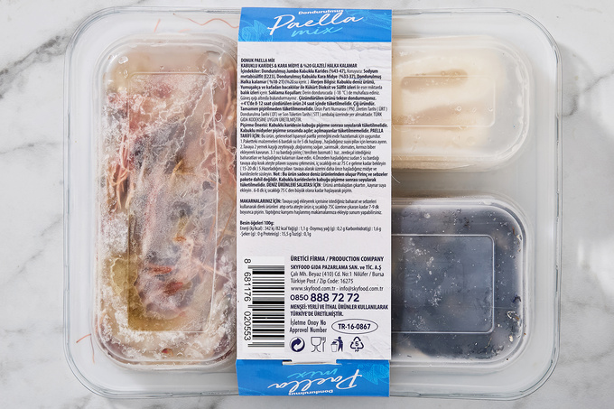 Dondurulmuş Paella Mix 360 g