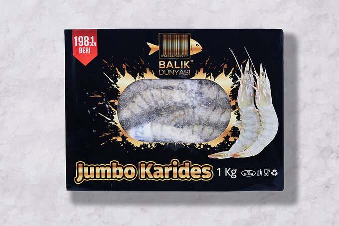 Karides Jumbo Kabuklu 21/25 700 g (Dondurulmuş)