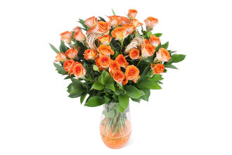 Turuncu Çardak Gül Aranjmanı Salda