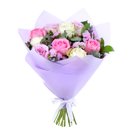 Pastel Bloom Gül Buketi