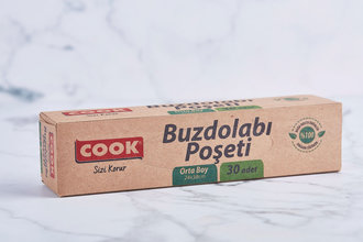 Doğada Çözünür Buzdolabı Poşeti Orta Boy 30'lu