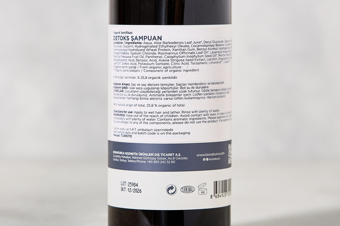 Organik Detoks Şampuan 400 ml