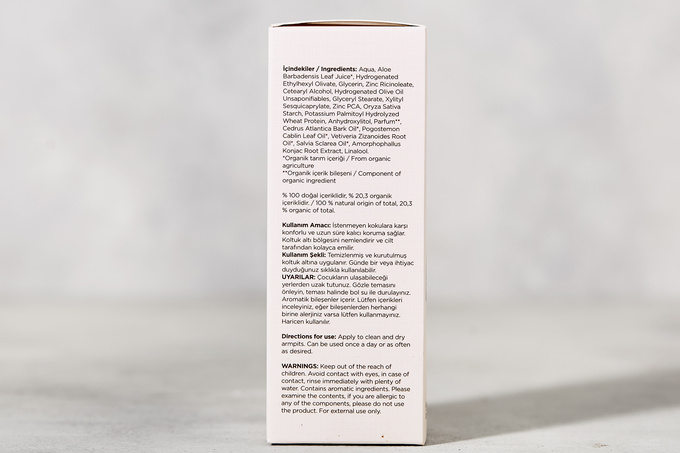 Organik Deo Roll-On (Vetiver & Patchouli) 50 ml