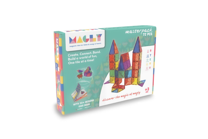Magly Manyetik Yapı Blokları 72 Parça Oyun Seti