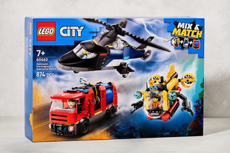 Lego Mix&Match Helikopter İtfaiye Kamyonu Ve Denizaltı 7+ Yaş 874 Parça