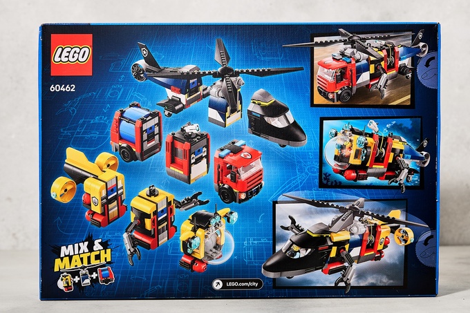 Lego Mix&Match Helikopter İtfaiye Kamyonu Ve Denizaltı 7+ Yaş 874 Parça