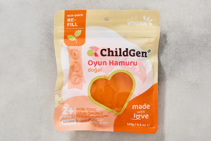 Turuncu Doğal Oyun Hamuru Ecopack 125 g